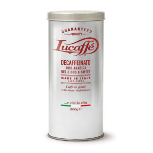 Lucaffè Decaffeinato 100% Arabica in grani/barattolo 500g