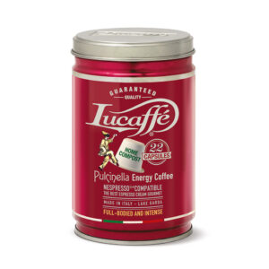 Lucaffè Pulcinella Energy Coffee barattolo 22 capsule