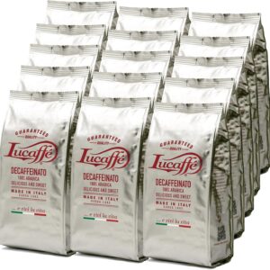 Lucaffè Decaffeinato 100% Arabica in grani 700g - 15 pezzi