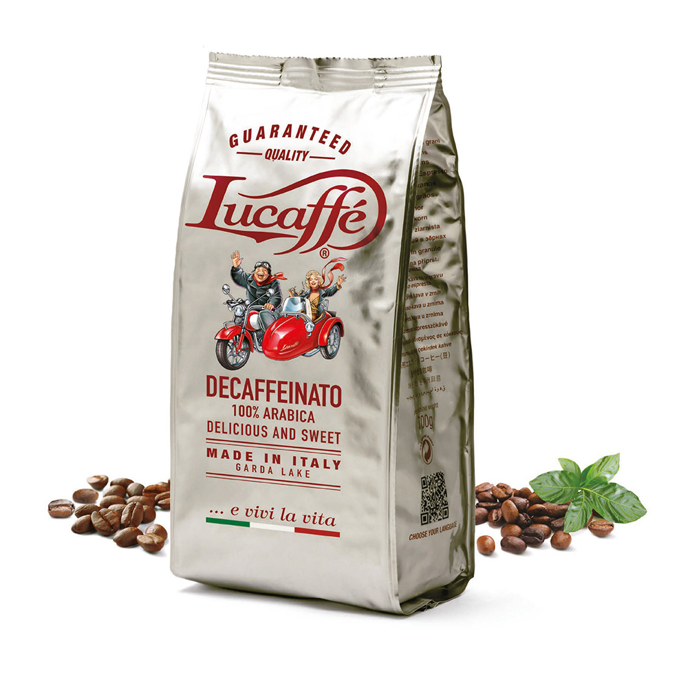 Lucaffè Decaffeinato 100% Arabica in grani 700g