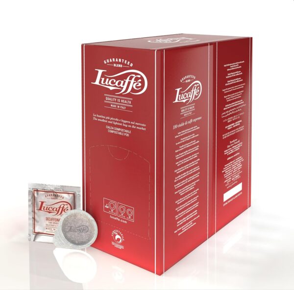 Lucaffè Decaffeinato 100% Arabica Dispenser 150 cialde 44m